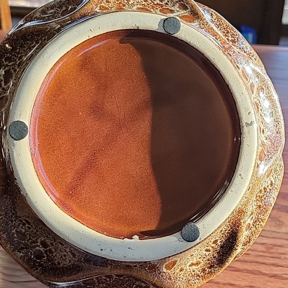 Ceramic Tabletop Fireplace 🔥. Unique Wavy Design. Fuel Not Included. - Picture 4 of 5